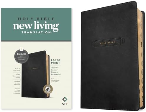 NLT Compact Giant Print Zipper Bible, Filament Enabled